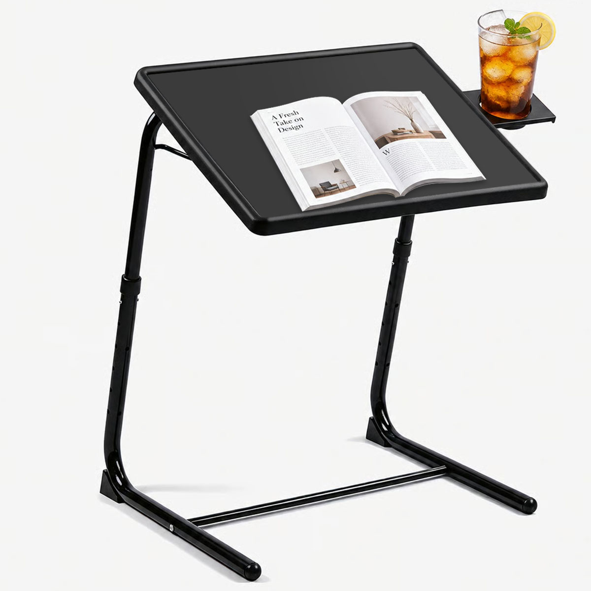 조절 가능한 노트북 침대 테이블, 6단계 높이 조절,  - Tablet Lap Desk 리뷰 및 가격